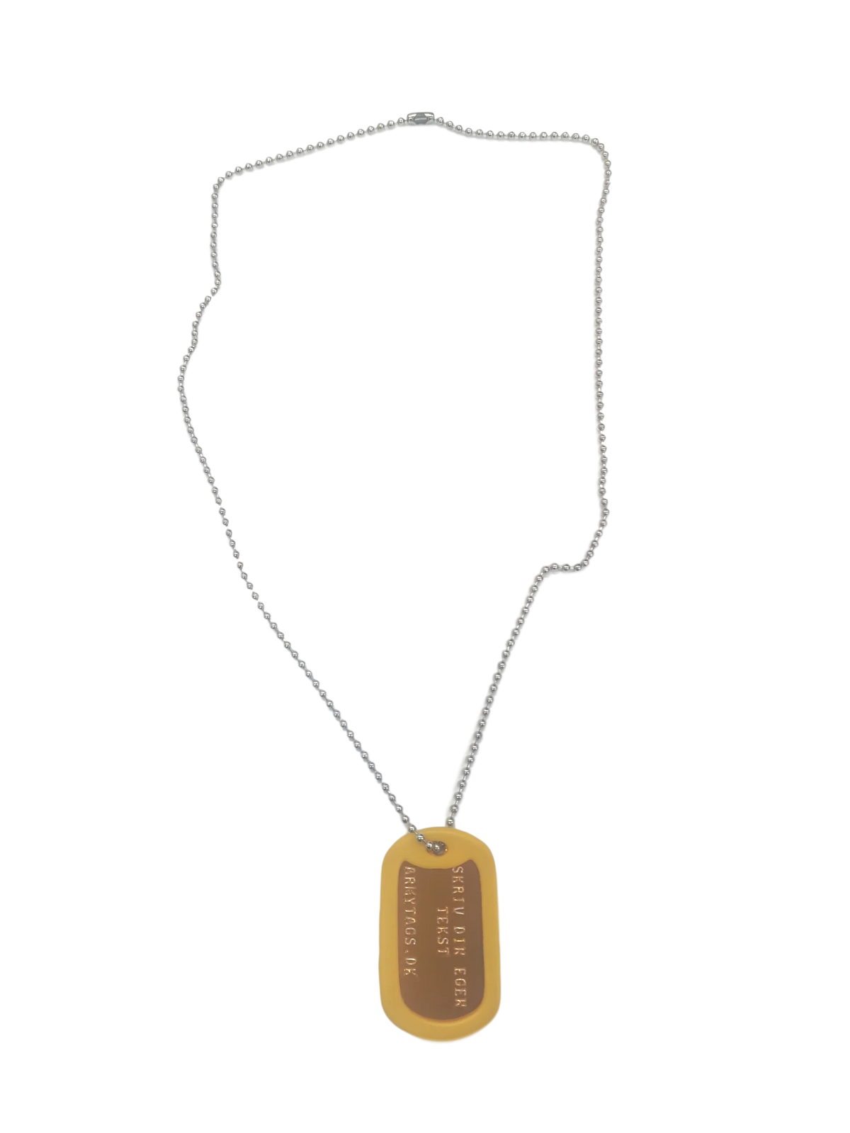 Yellow Dogtag, 1 pc