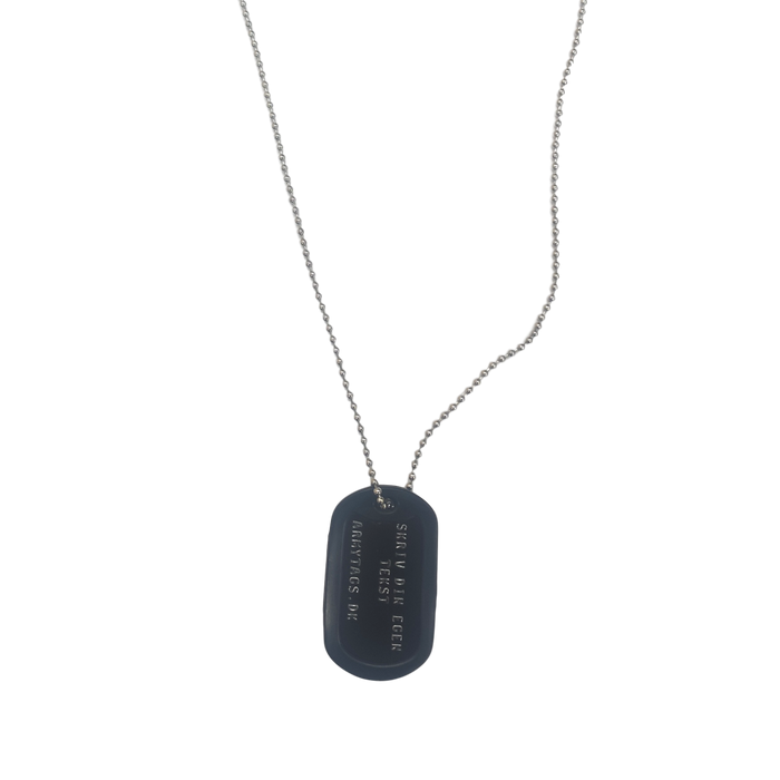 Black Dog Tag, 1 pc